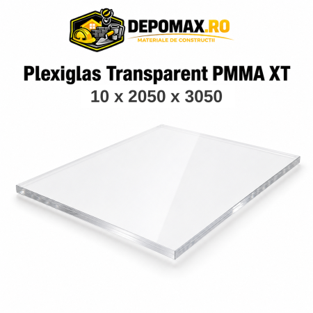 Plexiglas transparent PMMA XT 10 x 2050 x 3050 mm